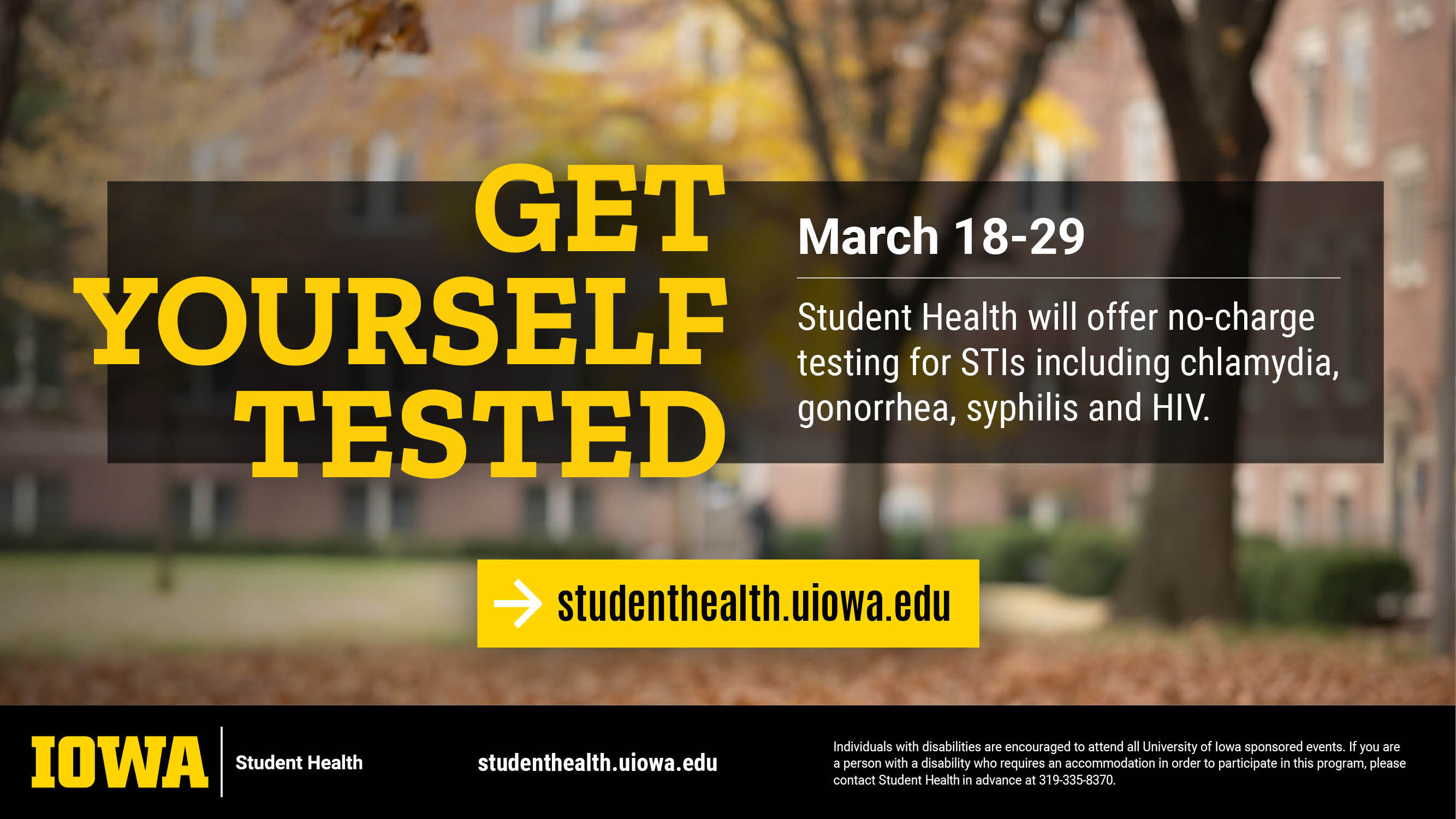 get yourself tested!